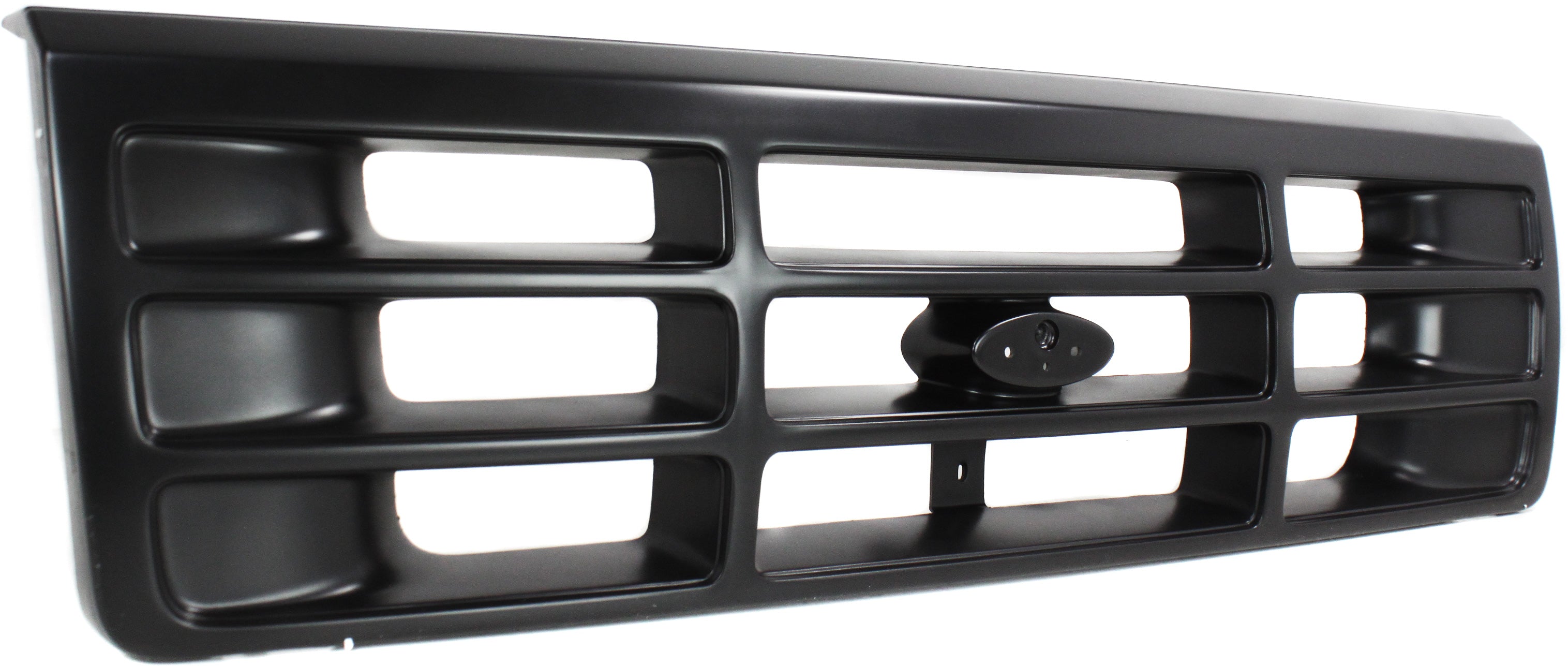 Grille Assembly Compatible With 1992-1996 Ford Bronco 1992-1997 F Super Duty Painted Black Shell and Insert