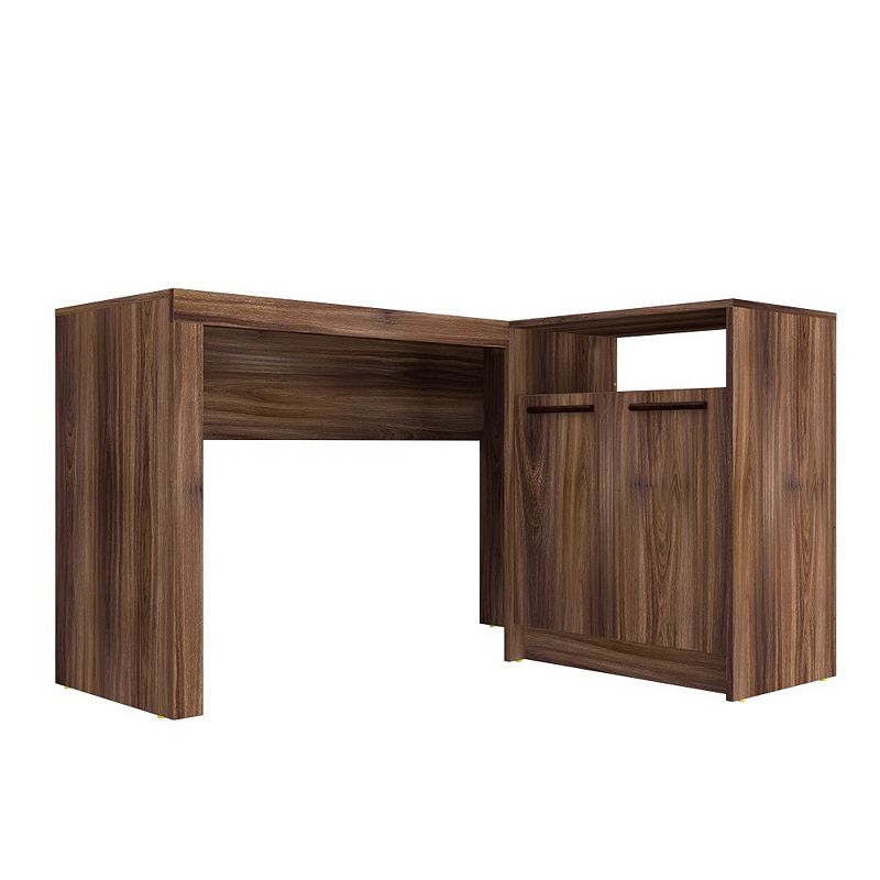 Manhattan Comfort Kalmar L-Shaped Office Desk