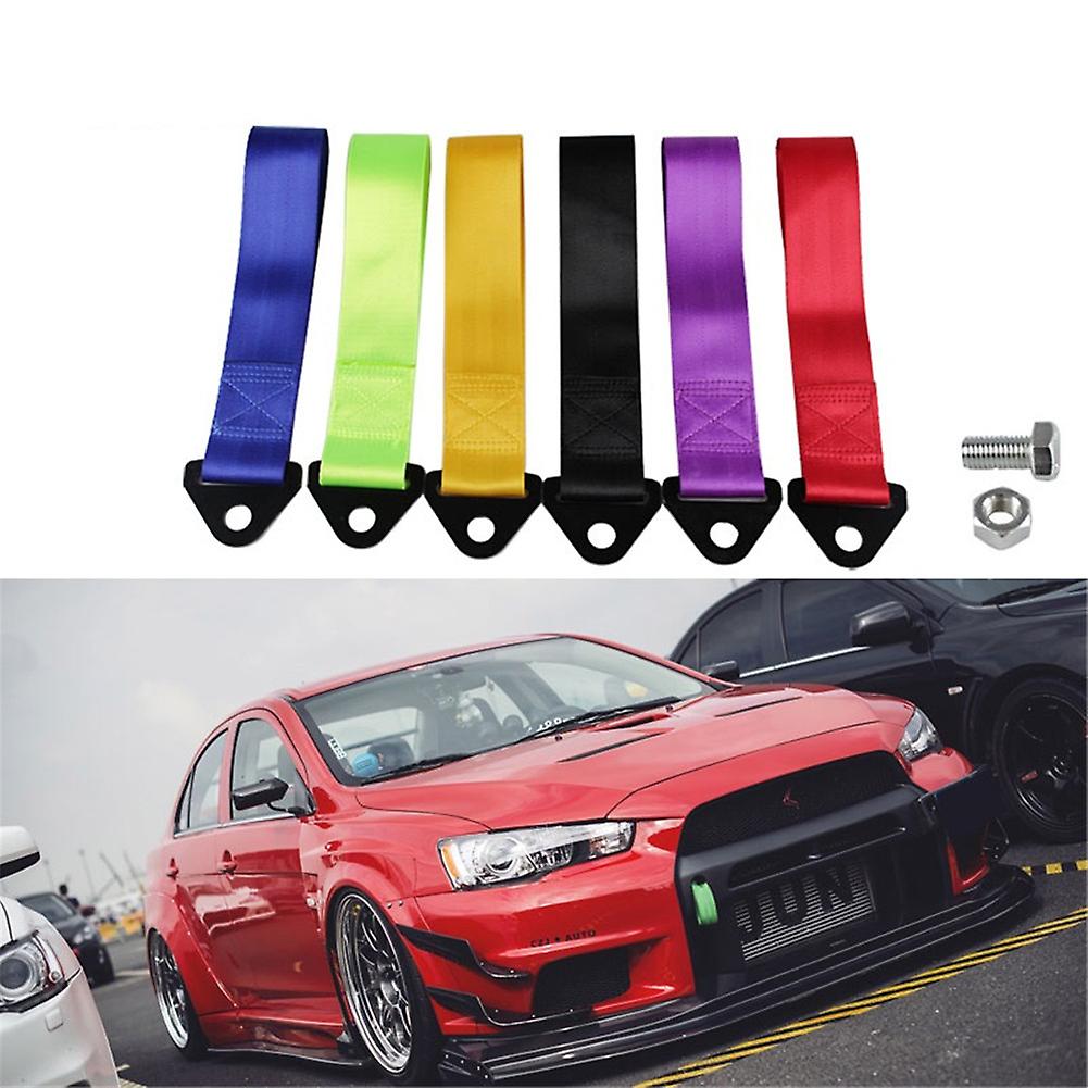 Car Trailer Rope General Racing Traction Rope Personalized Car Front Nylon Traction Belt Red