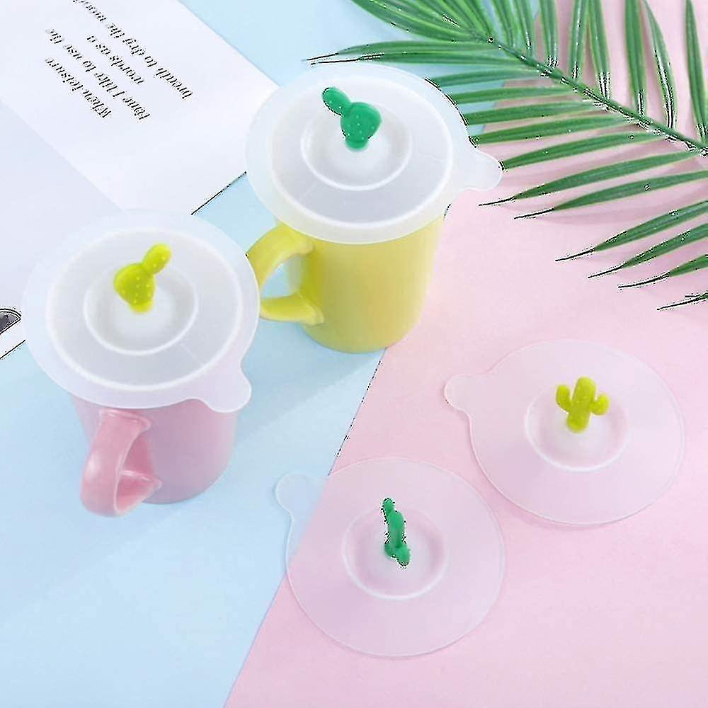 4 Pcs Silicone Glass Cup Covers， Reusable Anti-dust Cup Cover， Food-grade Drink