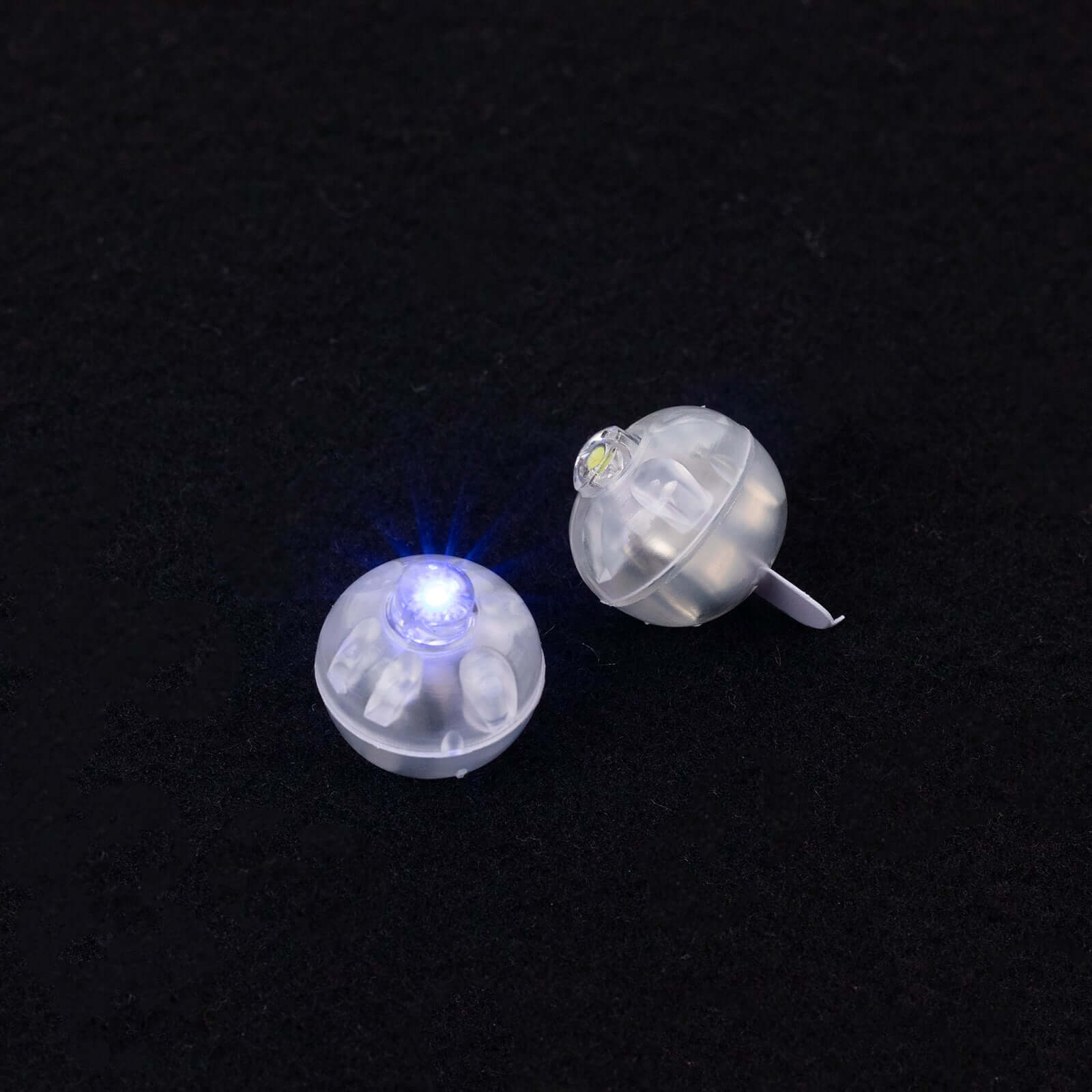 50 Pack Light Blue Round LED Balloon Lights, Waterproof Battery Operated Mini LED Balls - 0.5