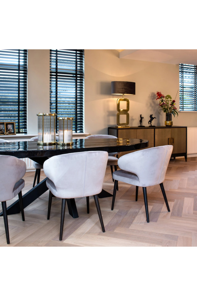 Modern Velvet Dining Chair  OROA Indigo   Midcentury   Dining Chairs   by Oroa   Distinctive Furniture  Houzz
