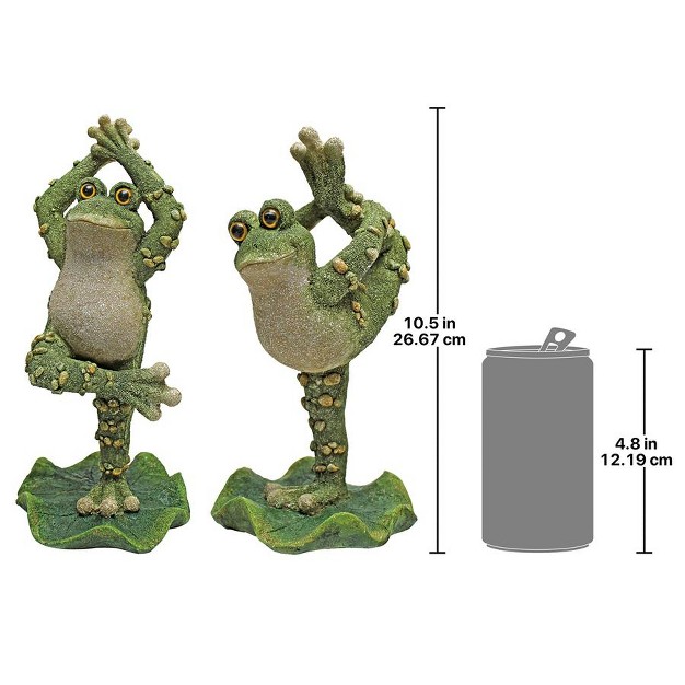 Design Toscano Boogie Down Dancing Frog Statues Set Of Two