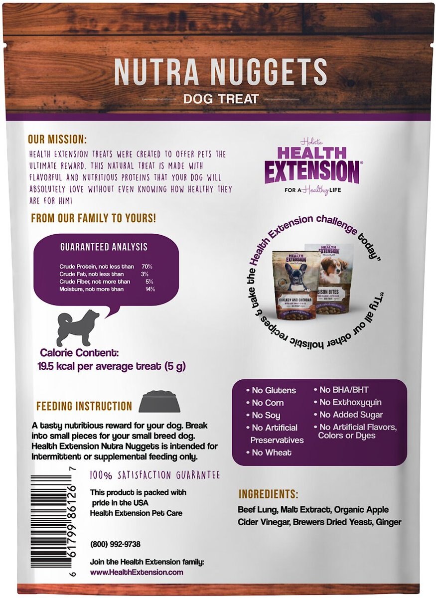 Health Extension Nutra Drops Nuggets Grain-Free Dog Treats