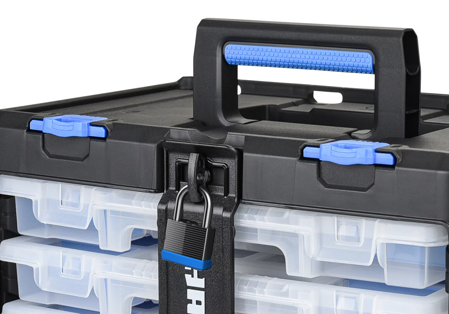 Hart 249736 Stack System 3 Case Parts and Tool Box Organizer， Fits Hart's Modular Storage System