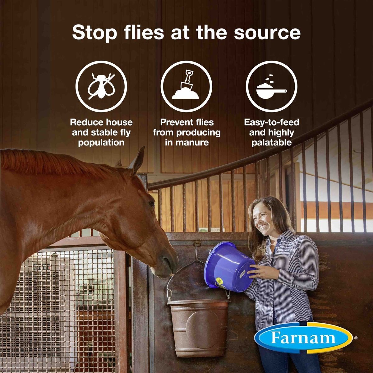 Farnam SimpliFly Feed-Thru Fly Control Pellets Horse Supplement