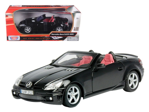 Motormax 2005 Mercedes SLK55 AMG Black 1/18 Diecas...