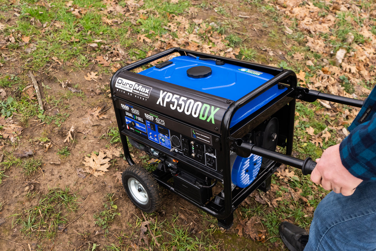 5,500 Watt Dual Fuel Portable Generator w/ CO Alert