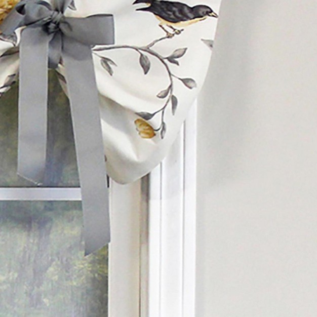 Trend Bird Coordination Ribbon Tie Window Valance 50in X 21in By Rlf Home