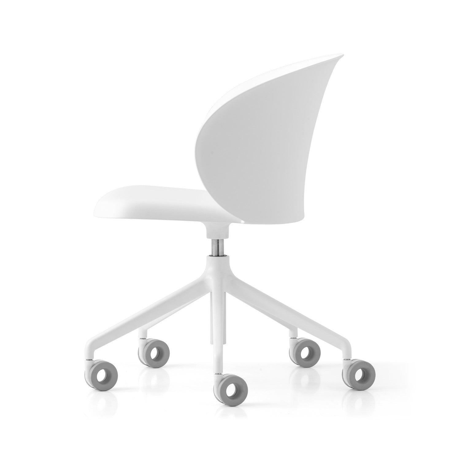 Tuka Indoor/Outdoor Optic White Base Swivel Office Chair