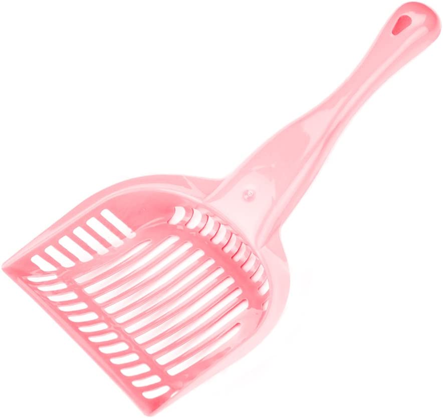 Brybelly ACSP-004 Coral Cat Litter Scoop with Reinforced Comfort Handle