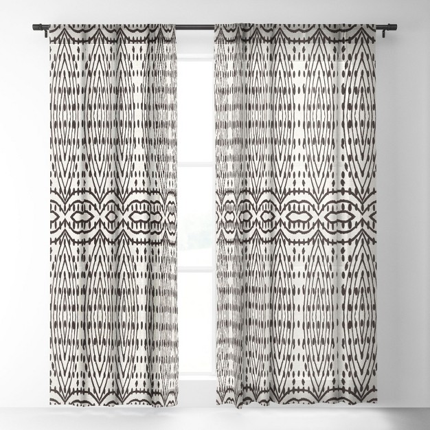 Holli Zollinger Jai Dotted Single Panel Sheer Window Curtain Deny Designs