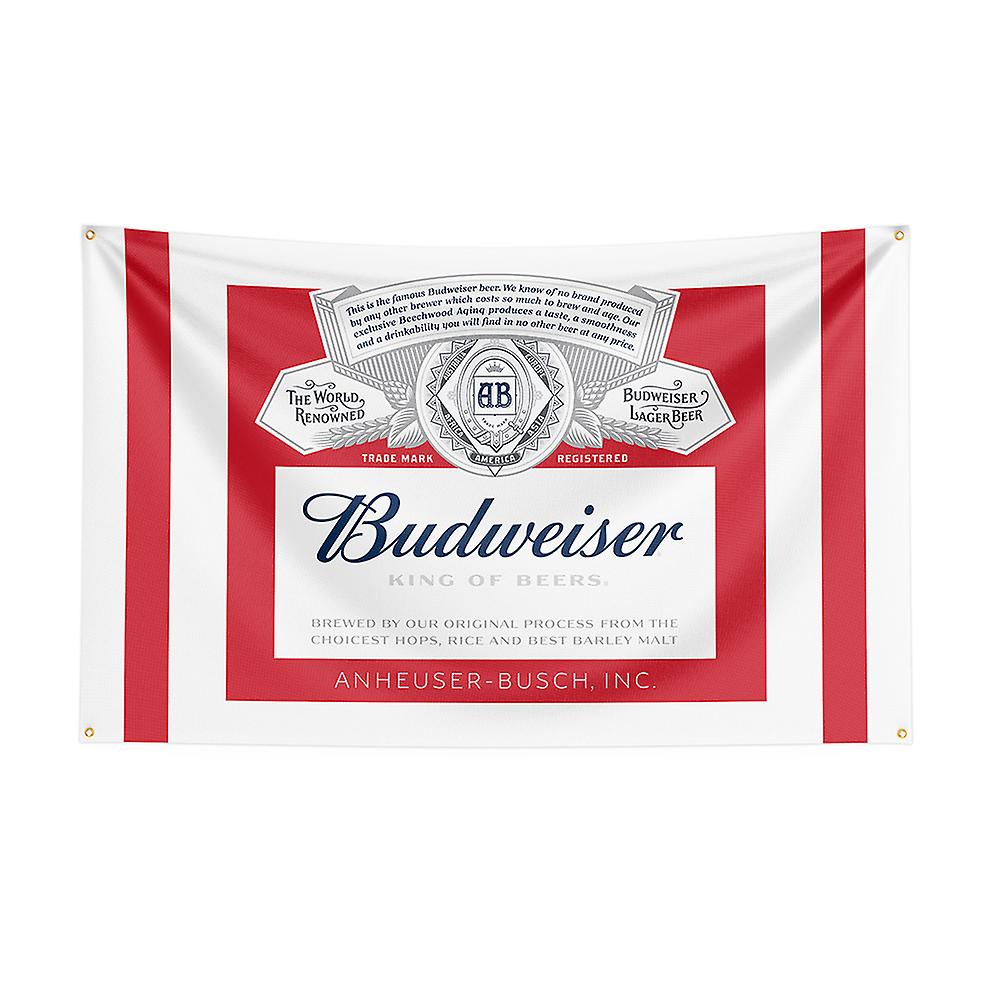 Born Pretty 3x5 Budweisers Flag Polyester Printed Beer Banner For Decor