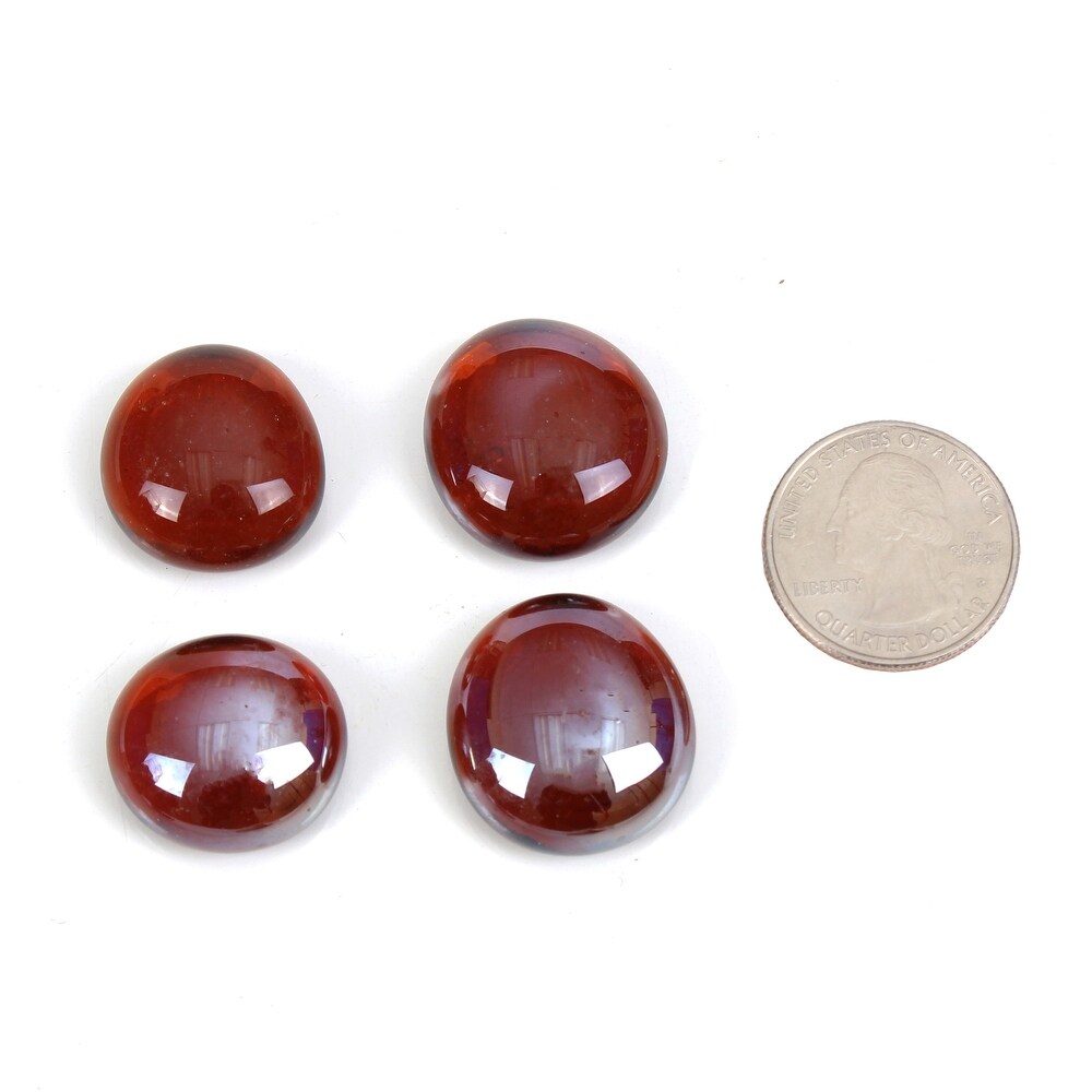Dark Amber Fire Pit Glass Beads