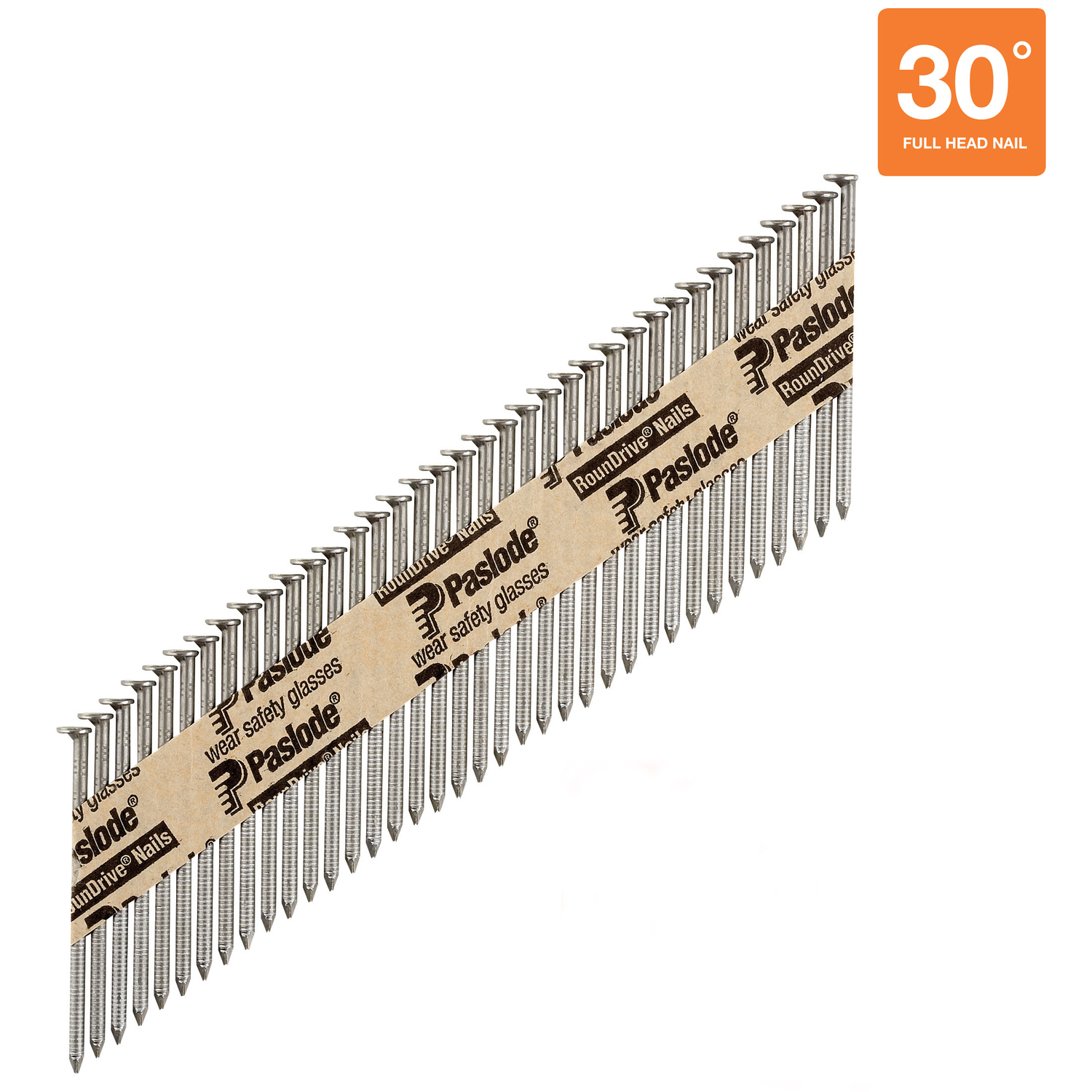 Paslode RounDrive 2-3/8 in. 16 Ga. Straight Strip Brite Framing Nails 30 deg 2000 pk