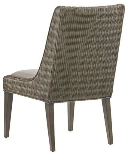 Brandon Woven Side Chair   Tropical   Dining Chairs   by Homesquare  Houzz