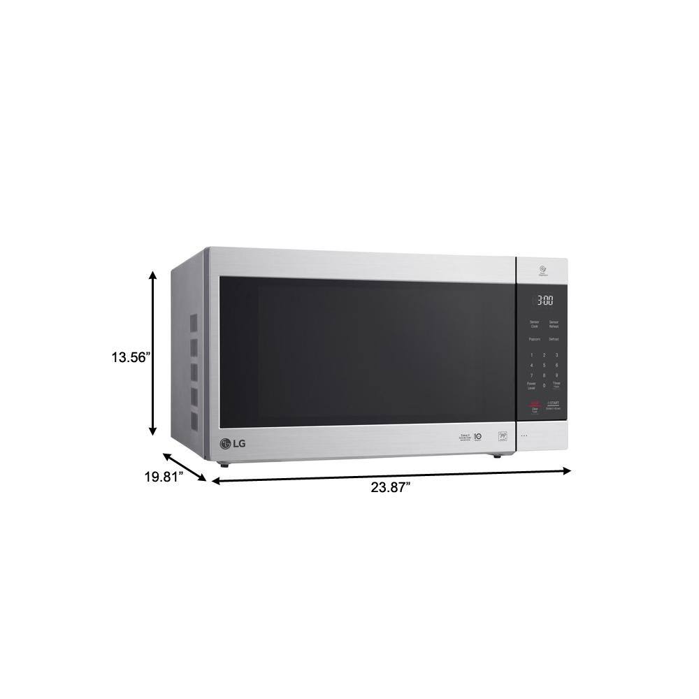 LG Electronics LMC2075ST NeoChef 24 in. Width 2.0 cu.ft. Stainless Steel 1200-Watt Countertop Microwave