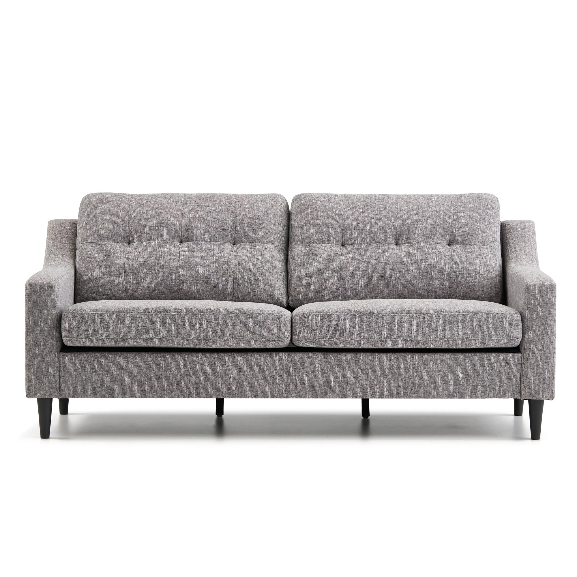 Mayview Tudy Upholstered Sofa, Light Gray Fabric