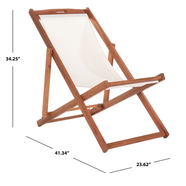 SAFAVIEH Outdoor Living Loren Foldable Sling Chair (Set of 2)