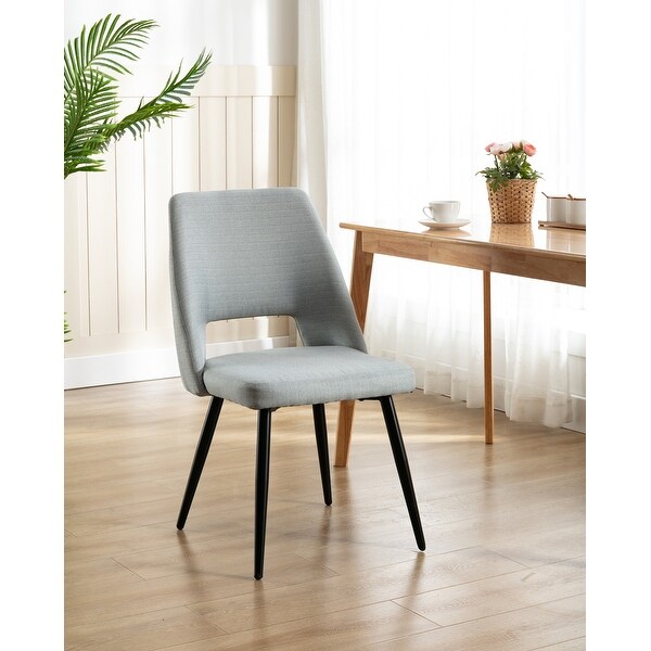 Porthos Home Luella Linen and Iron Dining Chairs