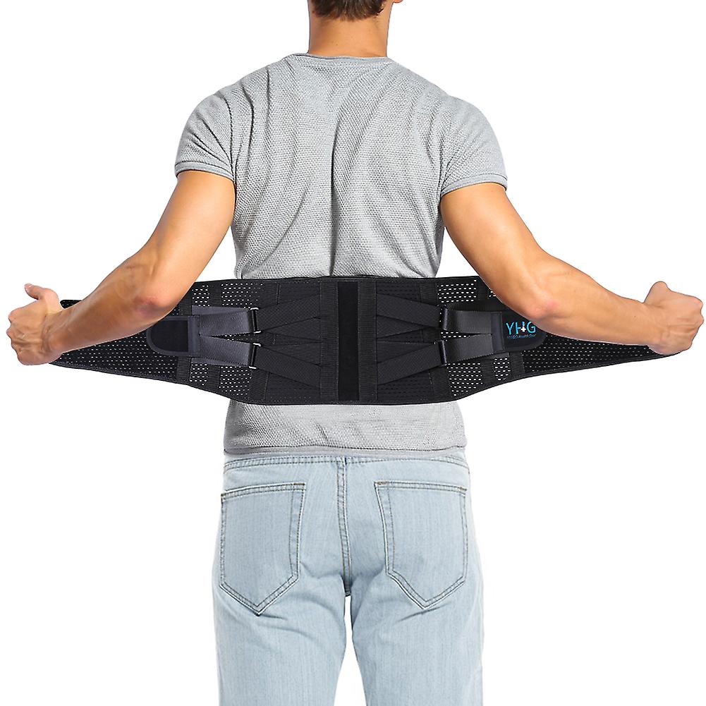 Yhg Double Pressure Nursing Belt Adjustable Lumbar Support Black Xl Code Suitable For Waist Cir