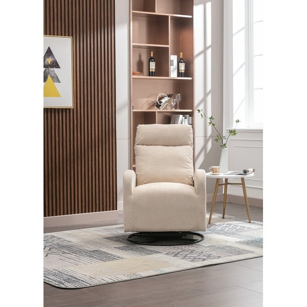 Modern Upholstered Swivel Chair with Left Bag