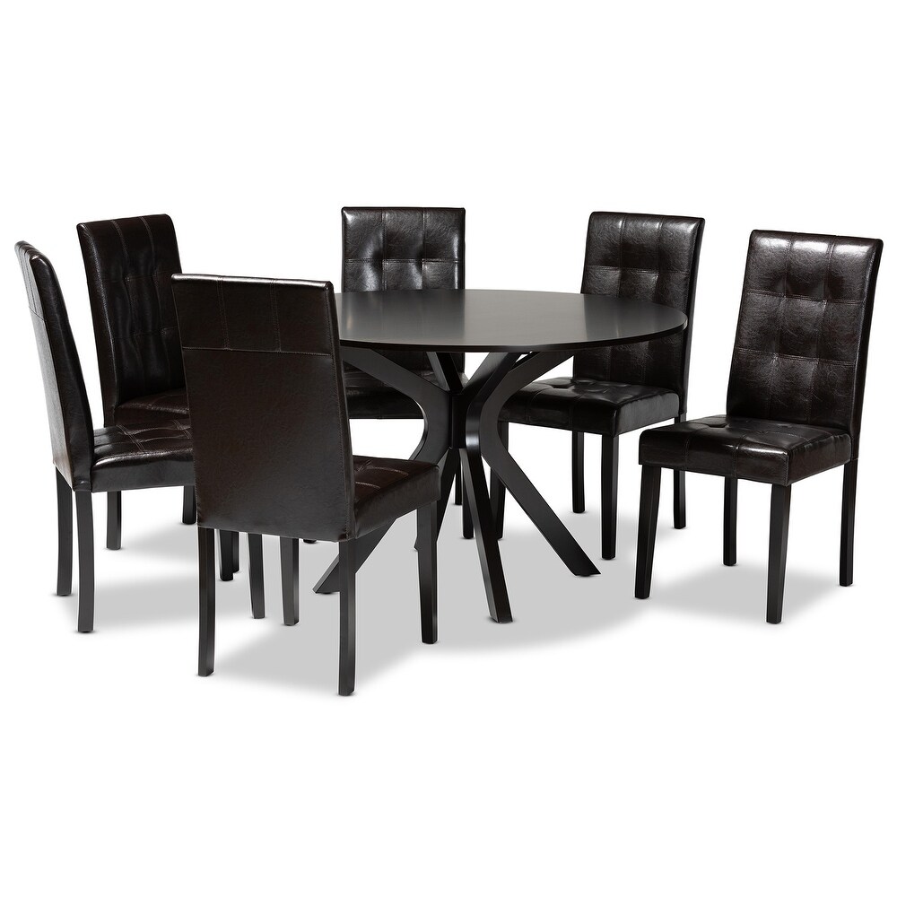 Marie Modern and Contemporary 7 Piece Dining Set