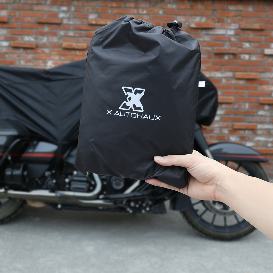 M/L/XL 210T Rain Dust Half Motorcycle Cover Outdoor UV Snow Waterproof Black