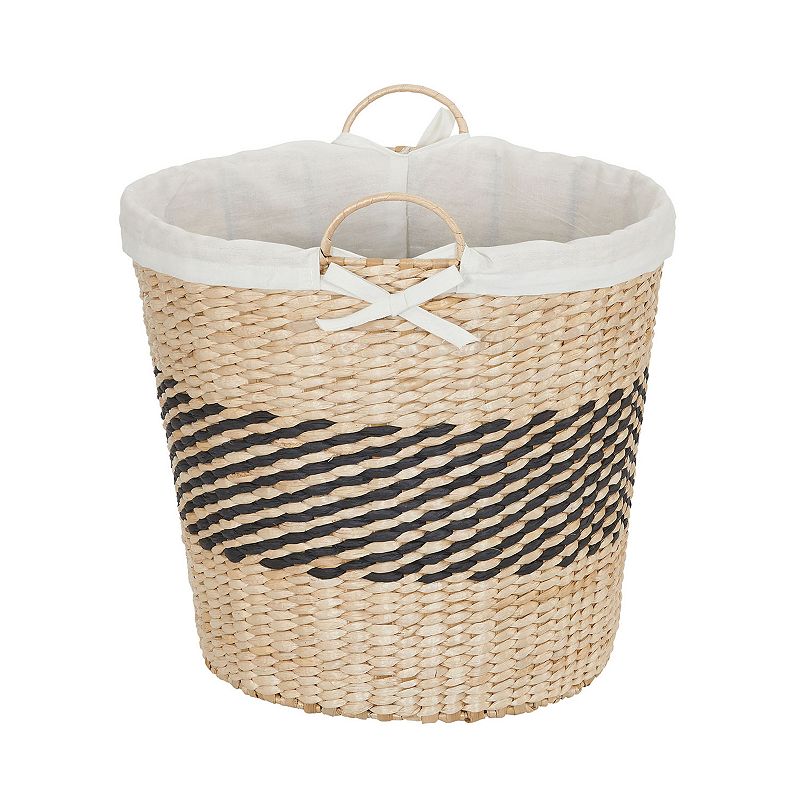 Household Essentials Large Black Band Tapered Basket