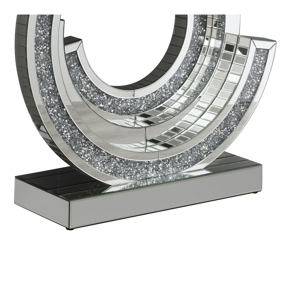 Coaster Furniture Imogen Silver Multi dimensional Console Table