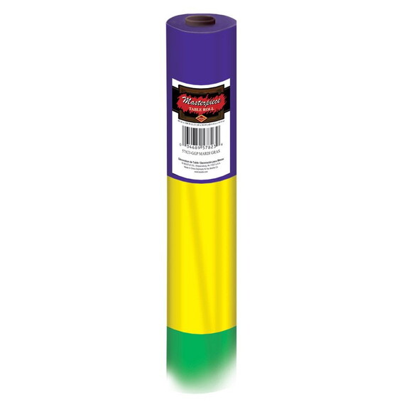 Beistle 57823 GGP Mardi Gras Table Roll  plastic  ...