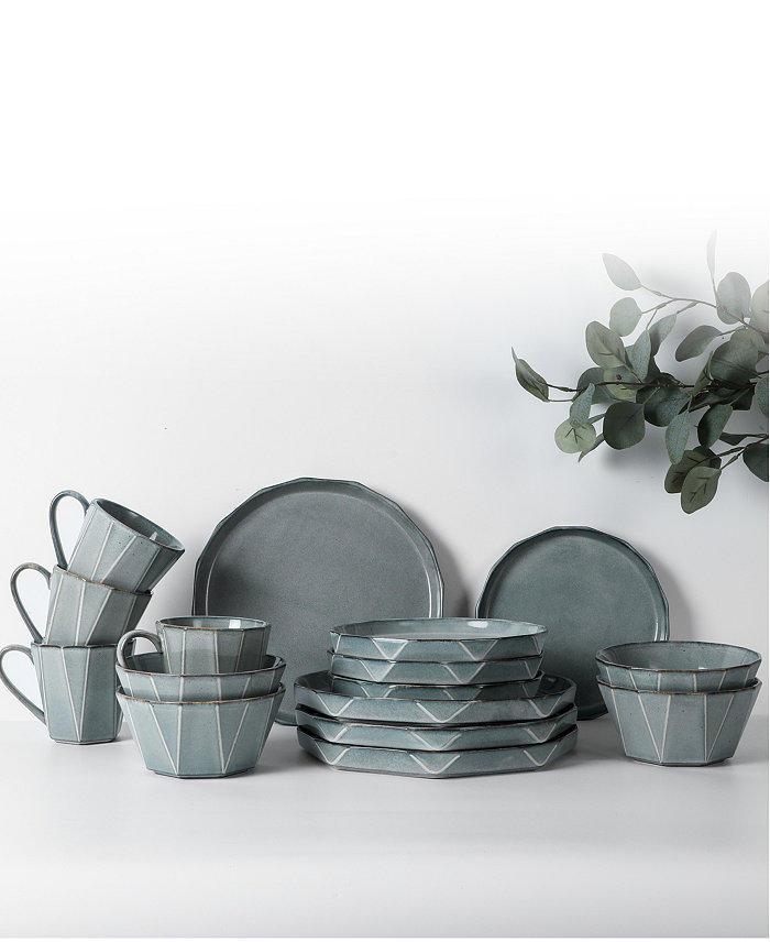 Table 12 Stonewashed 16-Pc Dinnerware Set Service for 4