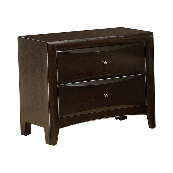 Entrepreneur Cappuccino 2-piece Bedroom Set with Nightstand - - 34935910