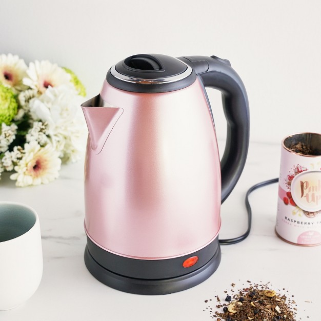 Pinky Up Parker Electric Tea Kettle Cordless Kettle Stainless Steel Hot Water Boiler In Rose Gold 56oz Set Of 1