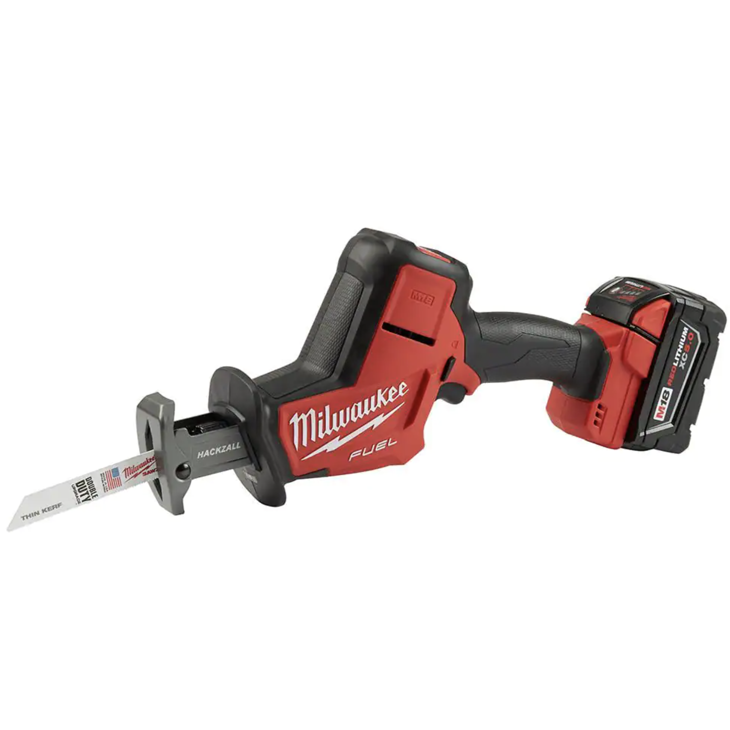 Milwaukee M18 FUEL 18V Lithium-Ion Brushless Cordless HACKZALL Reciprocating Saw Kit w/ Carbide Teeth AX SAWZALL Blade (2719-21-48-00-5226)