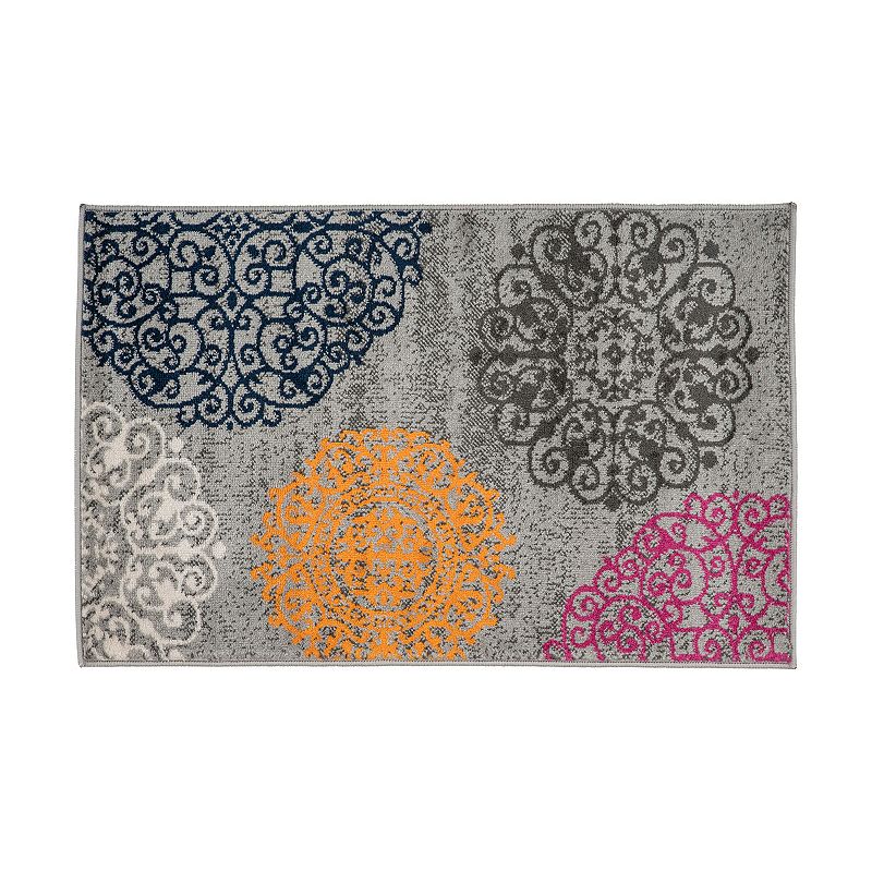 World Rug Gallery Toscana Contemporary Modern Floral Rug