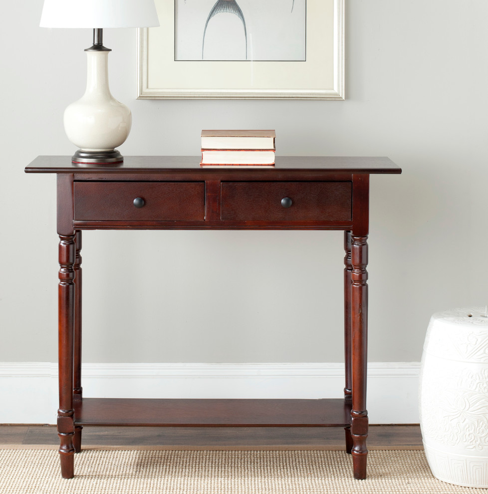 Safavieh Rosemary 2 Drawer Console   Traditional   Console Tables   by Safavieh  Houzz