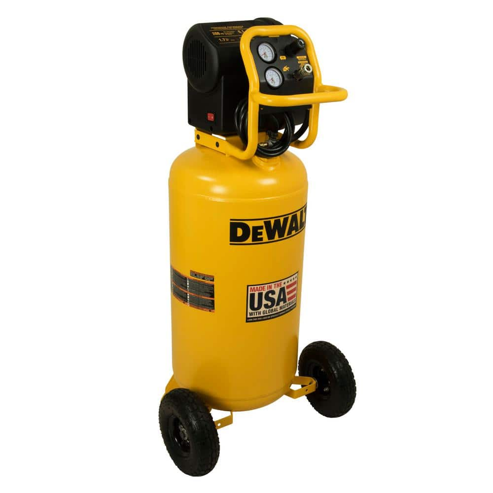 DEWALT 27 gal. 200 PSI Portable Vertical Electric Air Compressor DXCM271