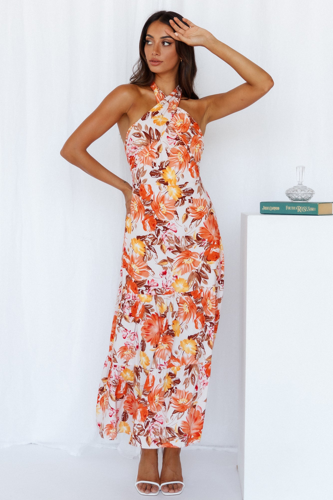 Love Loop Midi Dress Orange