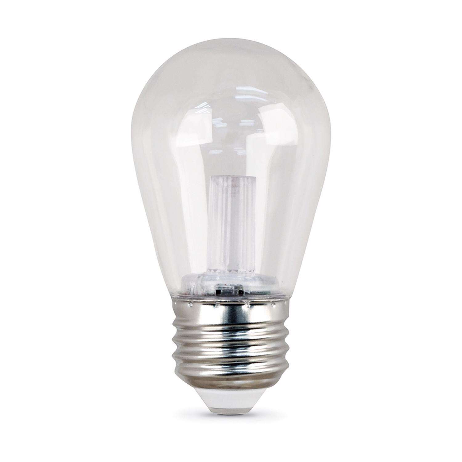 Feit S14 E26 (Medium) LED Bulb Warm White 11 Watt Equivalence 1 pk