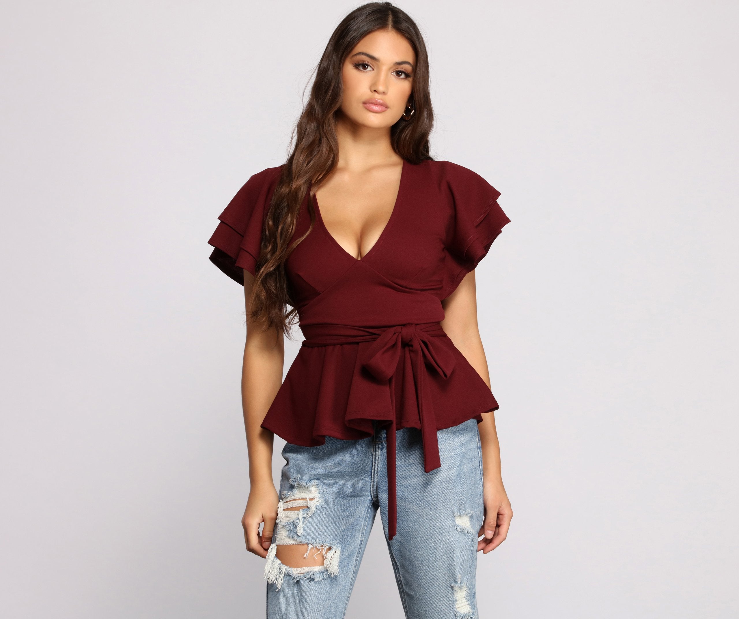 Get That Classic Vibe Peplum Top