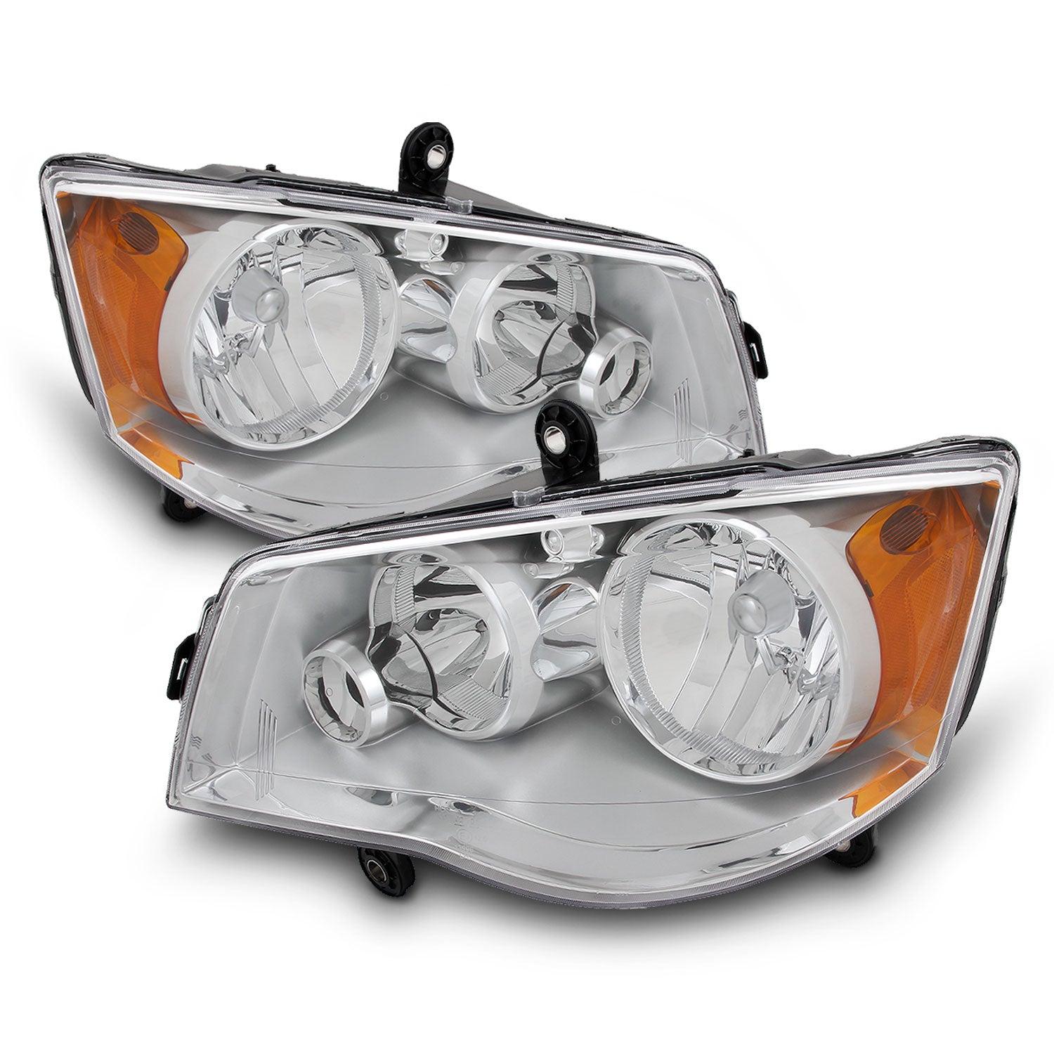 Fit 08-16 Town and Country | 11-20 Dodge Grand Caravan Left + Right Side Headlight