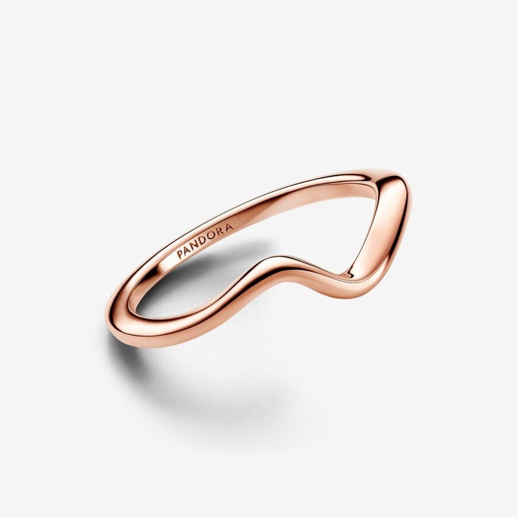 PANDORA  Polished Wave Ring - Gold