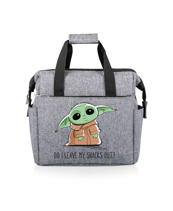 Disney Mandalorian the Child on the Go Snacks Out  Gray Lunch Cooler Bag