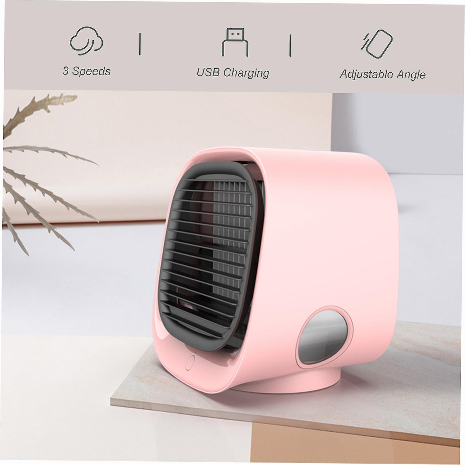 300ml Desktop Air Cooler Air Conditioner Fan Small Personal Usb Desk Fan Air Cooler 3 Speeds Cooling Fan For Home Room Office Green