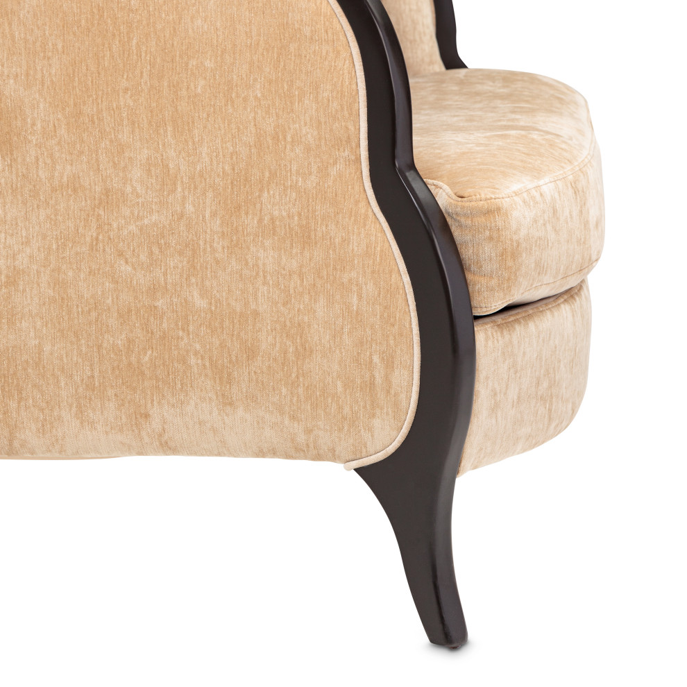 Malibu Crest Chair and a Half   Honey/Dark Espresso   Transitional   Armchairs And Accent Chairs   by Michael Amini  Houzz