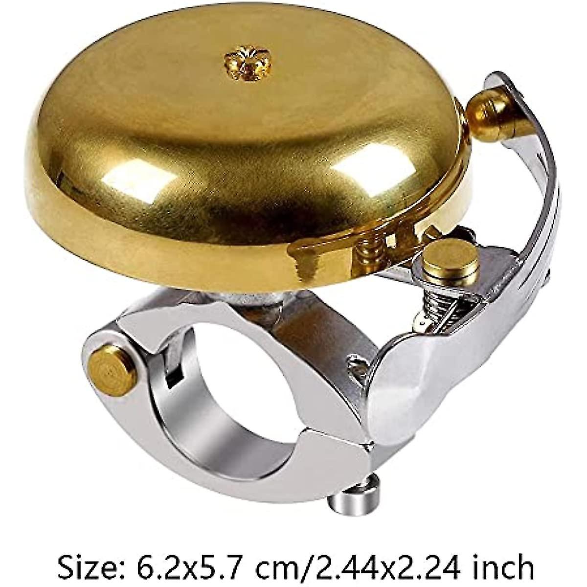 Bike Bell  Vintage Brass Bicycle Bell With Nice Loud Tone Road Bike Mountain Bike Horn Cycling Accessories Golden