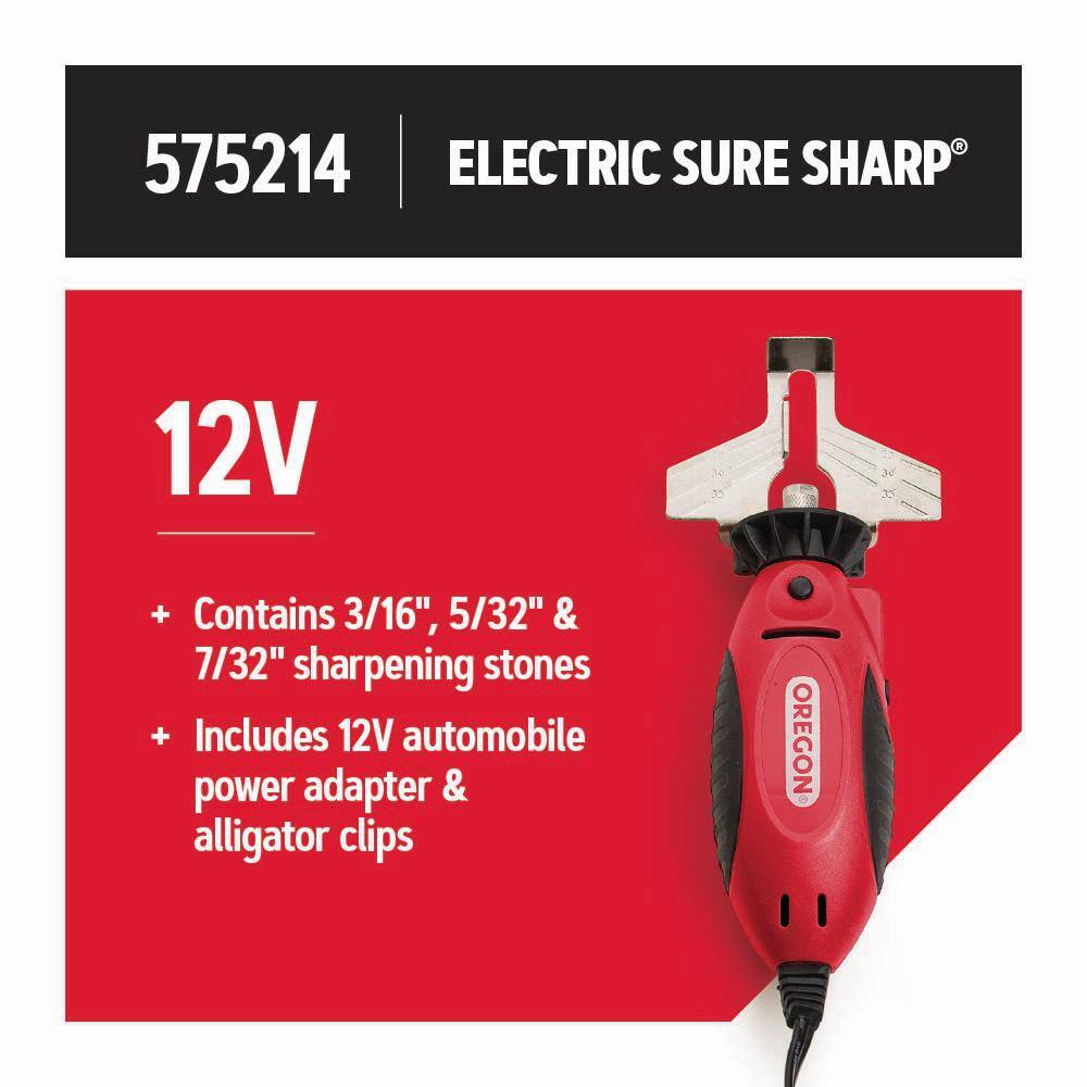 Oregon 12-Volt Electric Sure Sharp Handheld Saw Chain Grinder 575214 575214-21