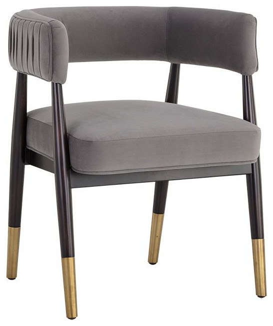 Callem Dining Armchair  Antonio Charcoal   Midcentury   Dining Chairs   by Sunpan Modern Home  Houzz