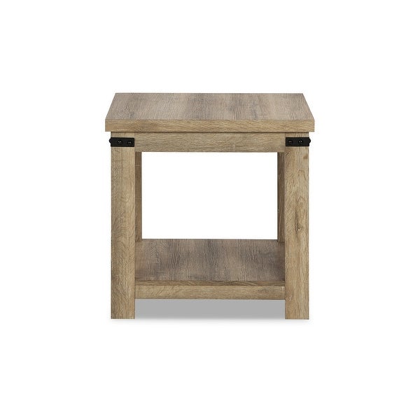 Ashley Furniture Calaboro Light Brown Square End Table - 24